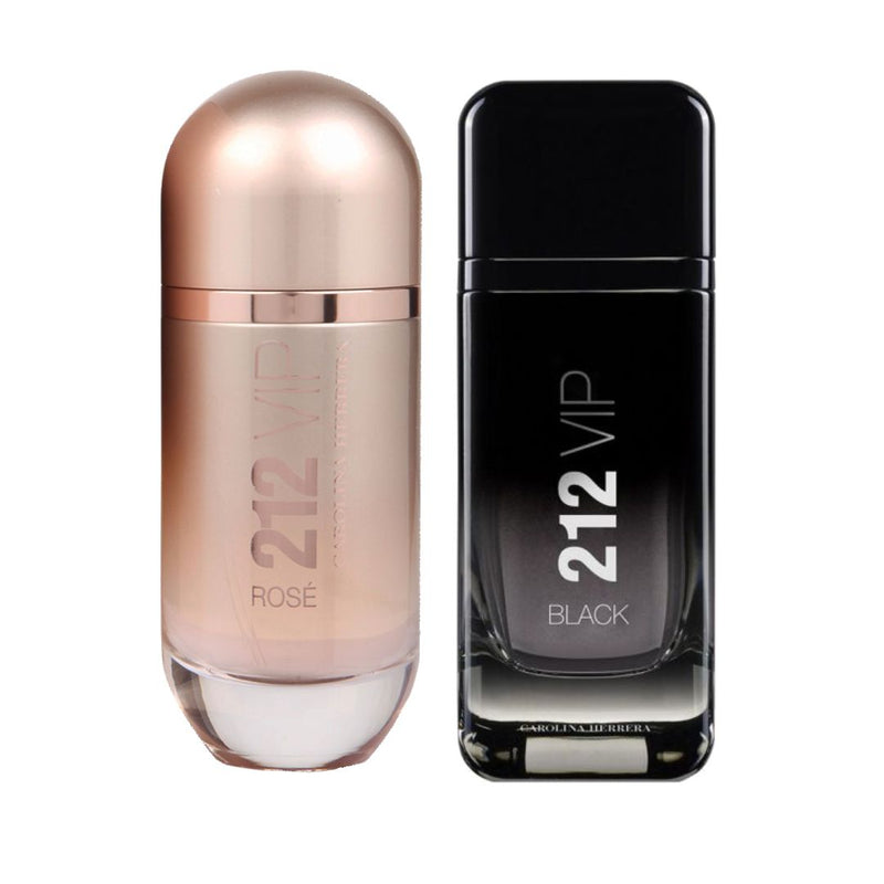 PERFUMES 212VIP BLACK + 212VIP ROSE