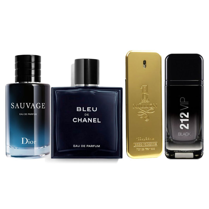 BLEU + SAUVAGE + ONEMILLION + 212VIPBLACK